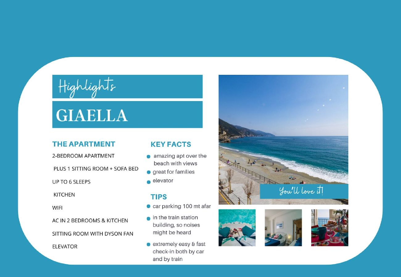 Appartamento a Monterosso al Mare - Giaella Sea View Apartment