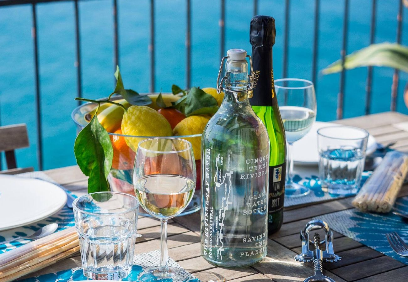 Appartamento a Manarola - La Lampara Sea View Terrace Apartment with AC