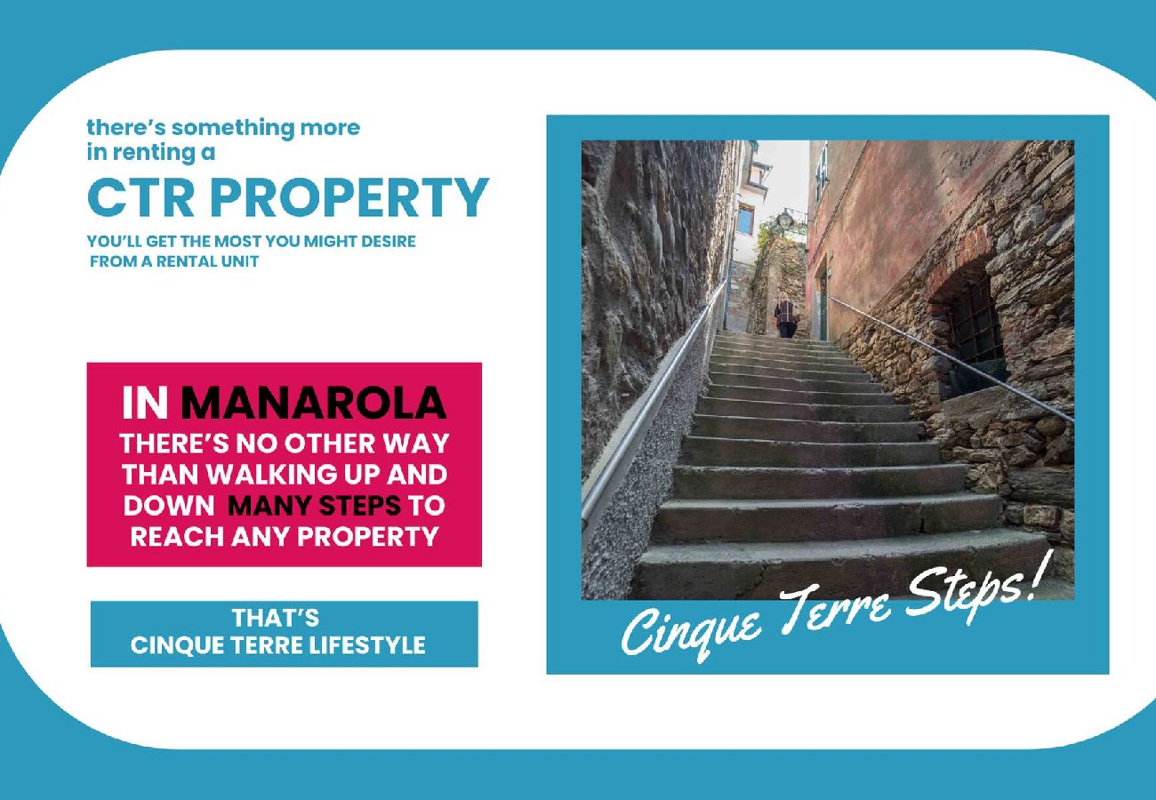 Appartamento a Manarola - La Lampara Sea View Terrace Apartment with AC