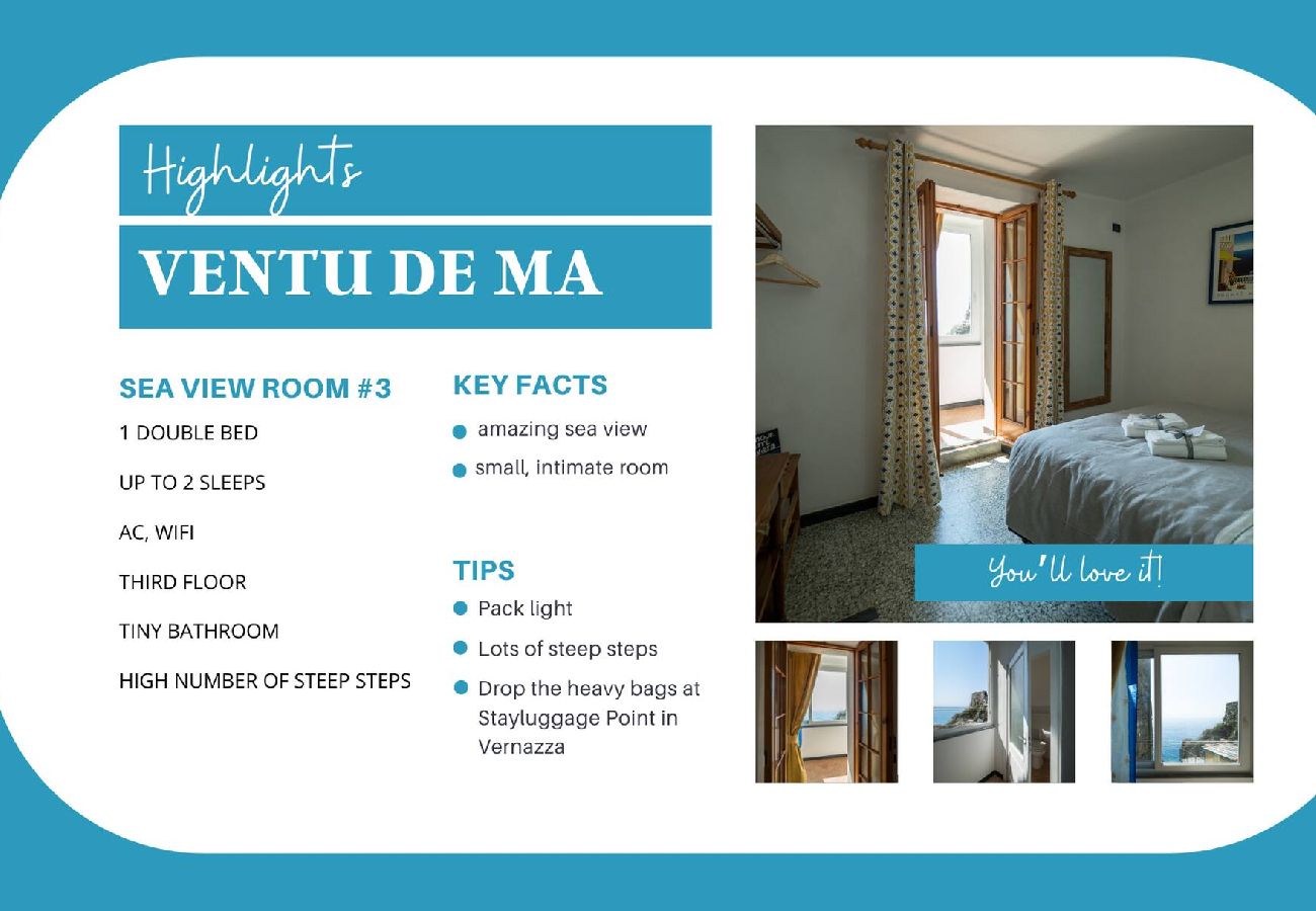 Studio a Vernazza - Ventu de Ma Sea View Room