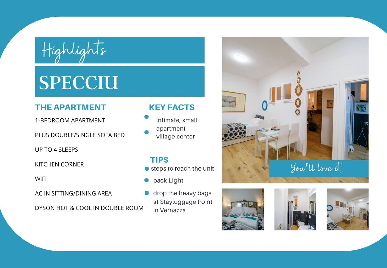 Appartamento a Vernazza - Specciu Village Life Family Apartment