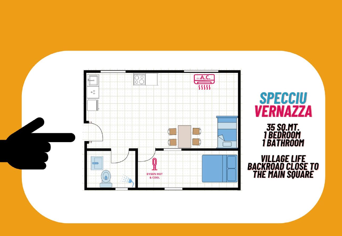 Appartamento a Vernazza - Specciu Village Life Family Apartment