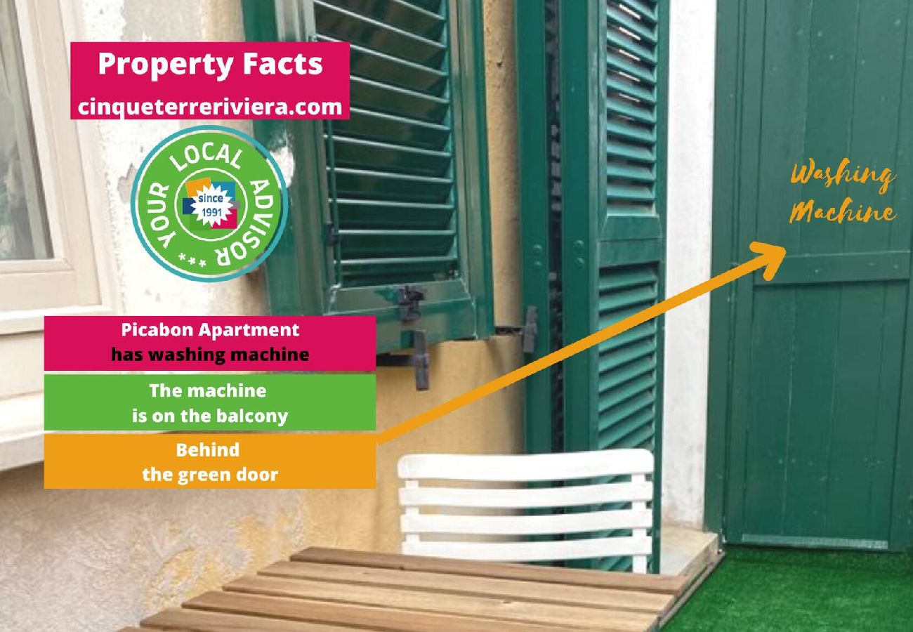 Appartamento a Monterosso al Mare - Picabon Quiet Apartment with AC & Balcony