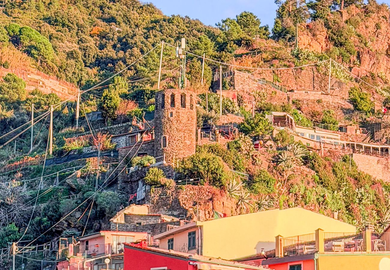 Appartamento a Vernazza - Gemma Apartment with AC & Sea View Balcony