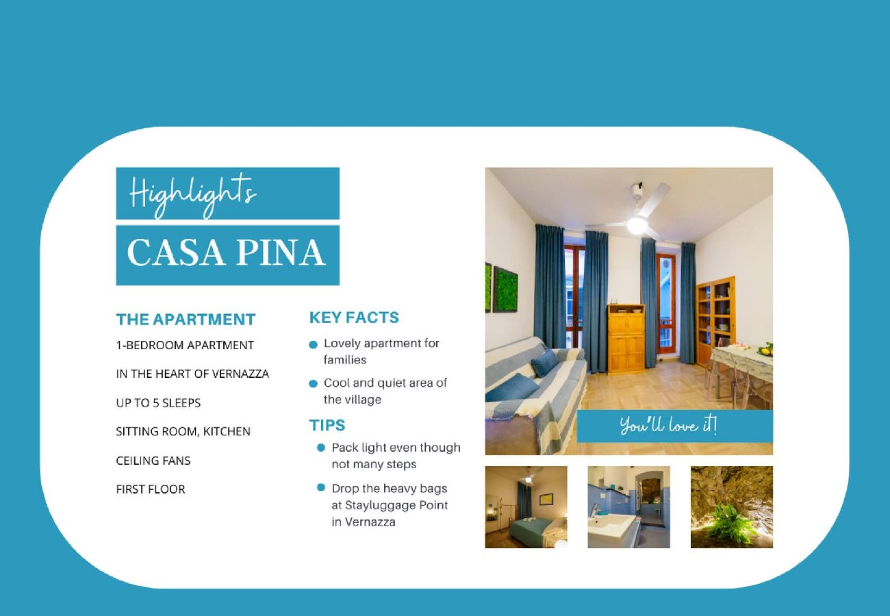 Ferienwohnung in Vernazza - Casa Pina Family Apartment