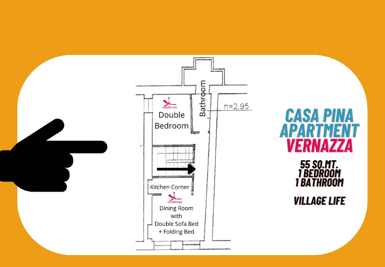 Ferienwohnung in Vernazza - Casa Pina Family Apartment