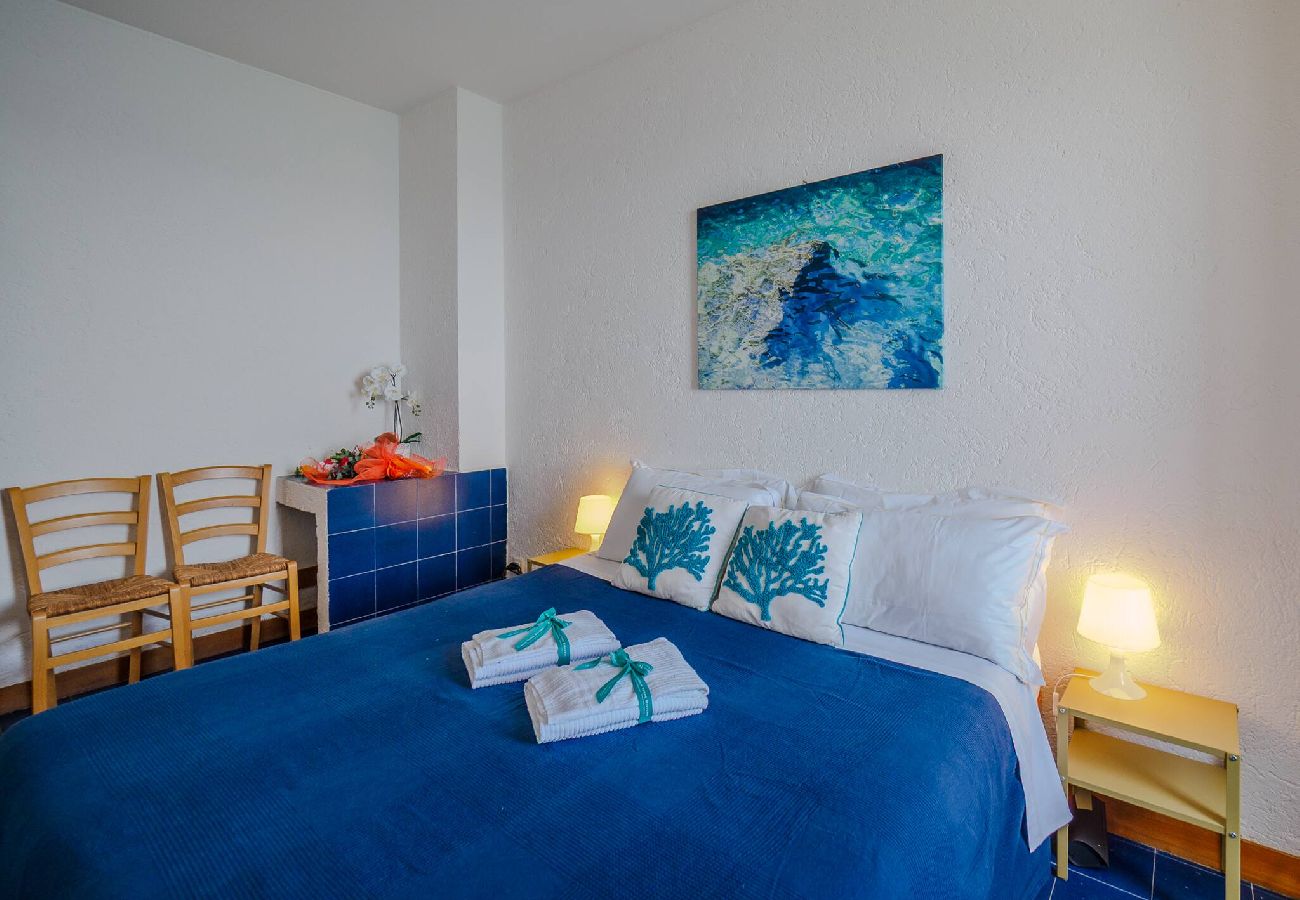 Ferienwohnung in Manarola - La Lampara Sea View Terrace Apartment with AC