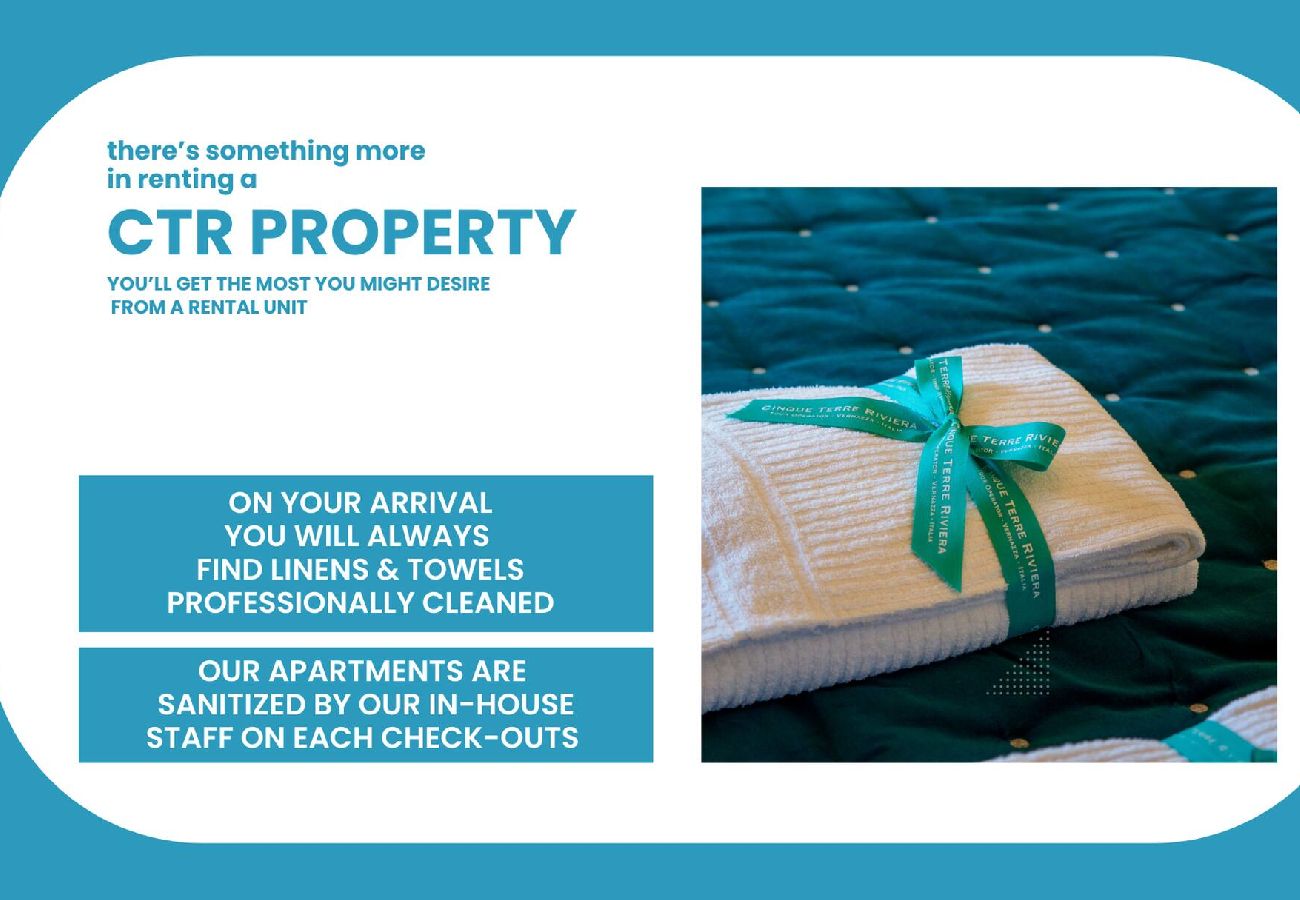 Ferienwohnung in Monterosso al Mare - Picabon Quiet Apartment with AC & Balcony