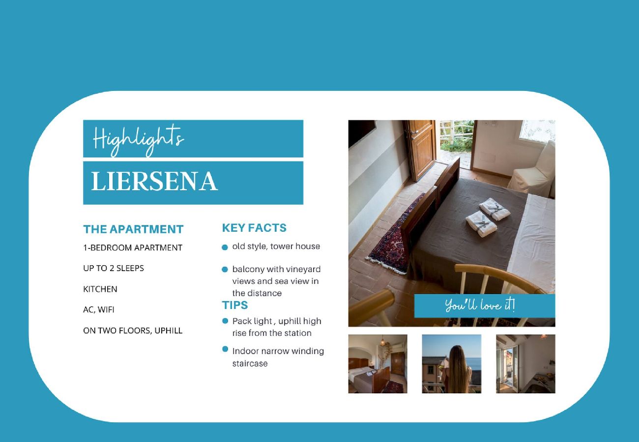 Ferienhaus in Manarola - Liersena Sea View Mini Villa with AC