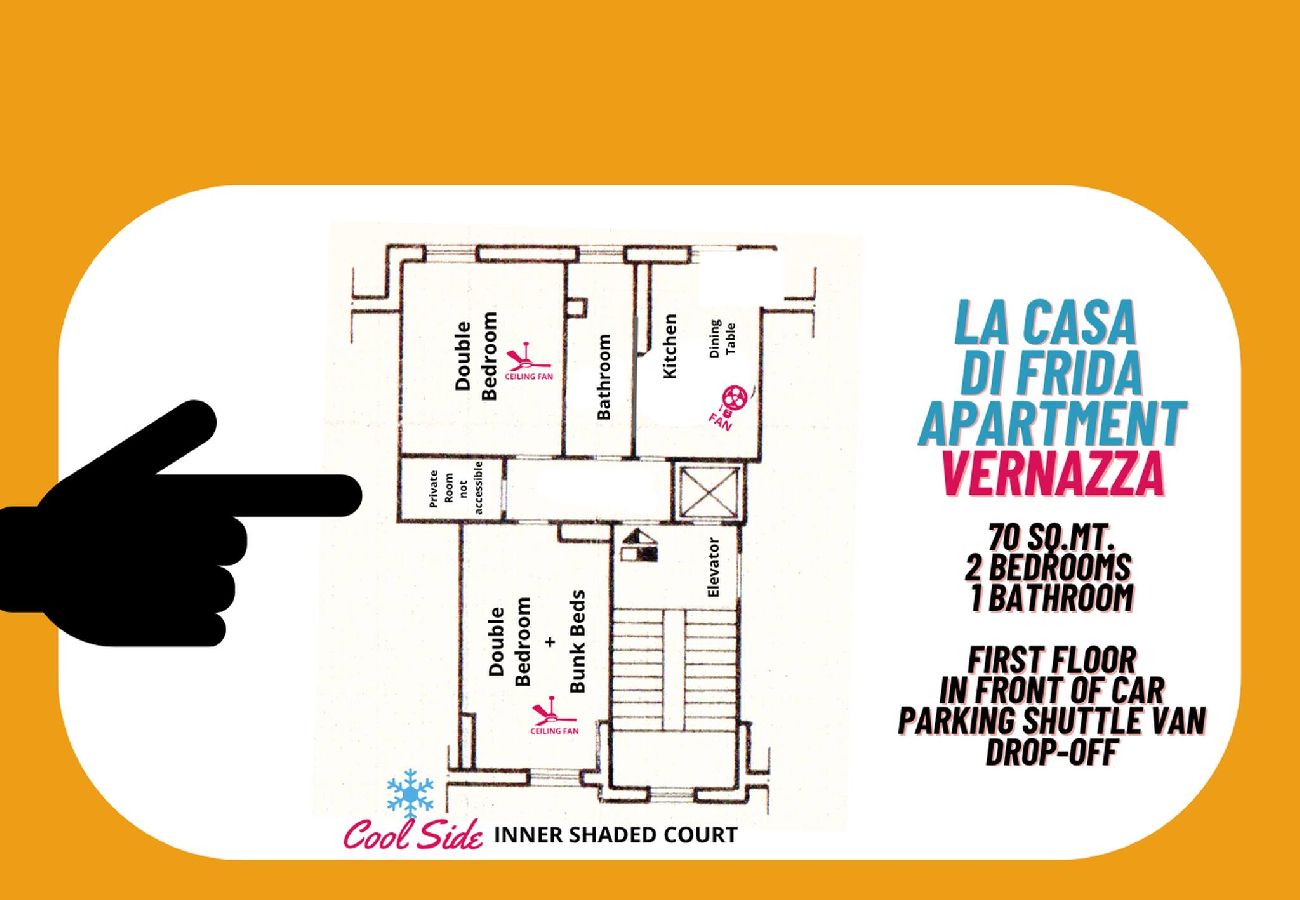 Apartment in Vernazza - La Casa di Frida Family Apartment