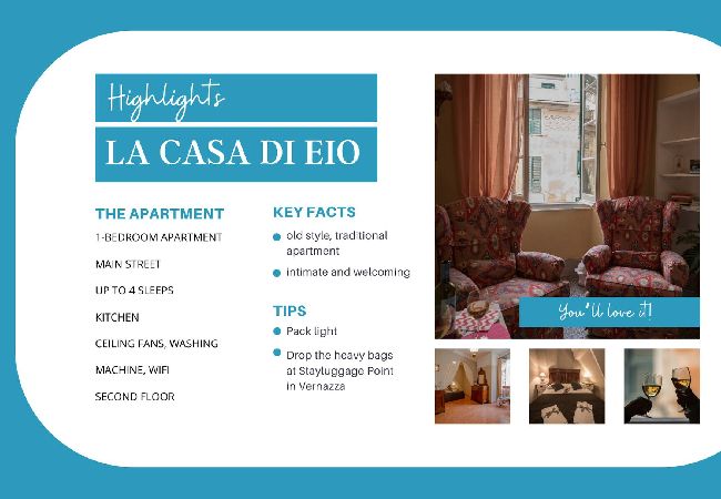 Apartment in Vernazza - La Casa di Eio Traditional Apartment