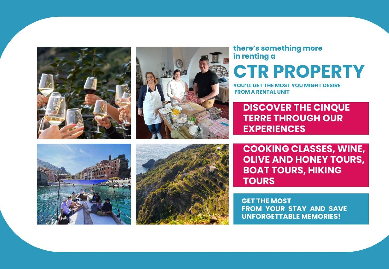 Apartment in Monterosso al Mare - Picabon Quiet Apartment with AC & Balcony