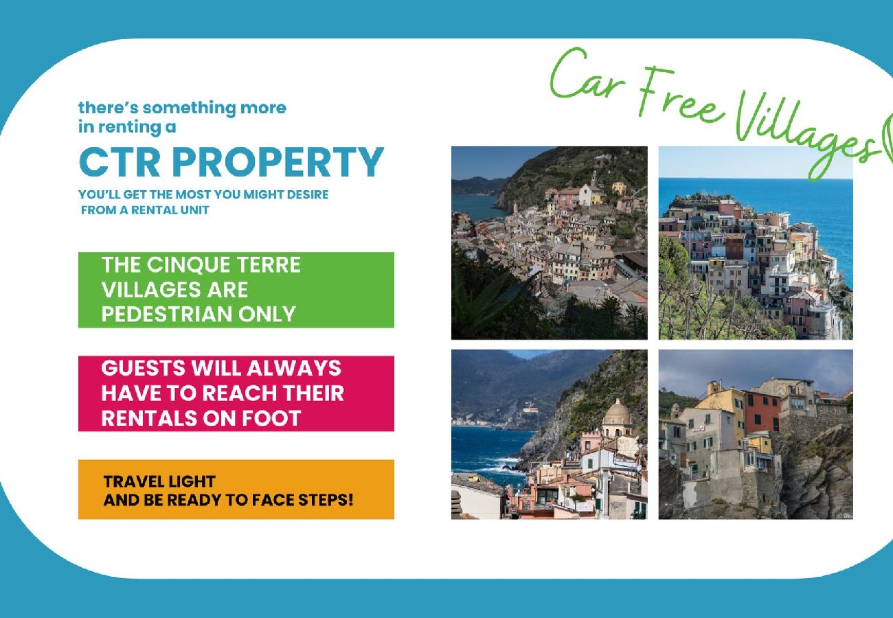 Apartment in Monterosso al Mare - Picabon Quiet Apartment with AC & Balcony