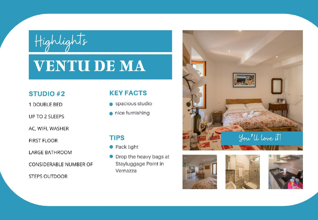 Apartamento en Vernazza - Ventu De Ma Second Floor Studio