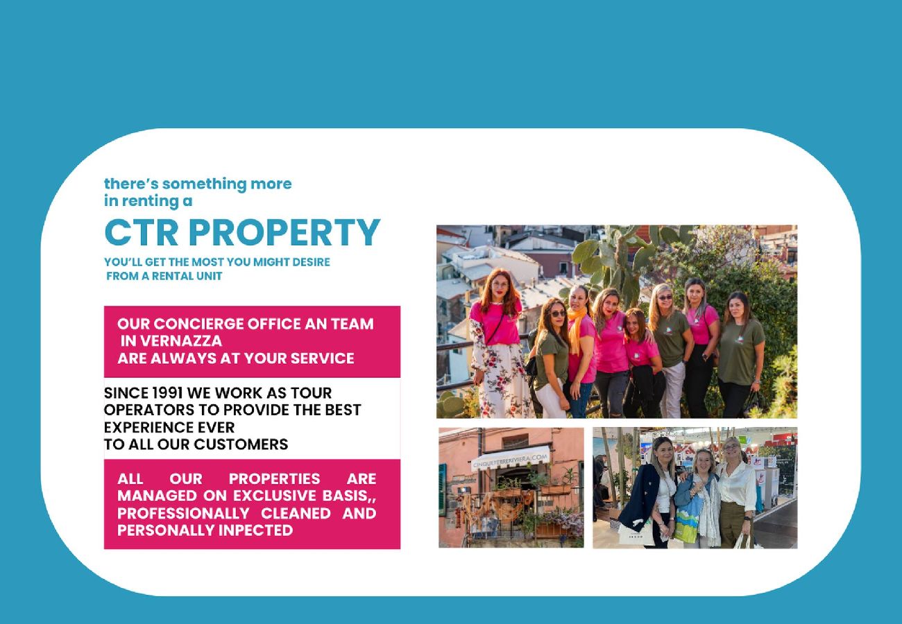 Apartamento en Vernazza - Unda de Ma Apartment with AC & Sea View Balcony