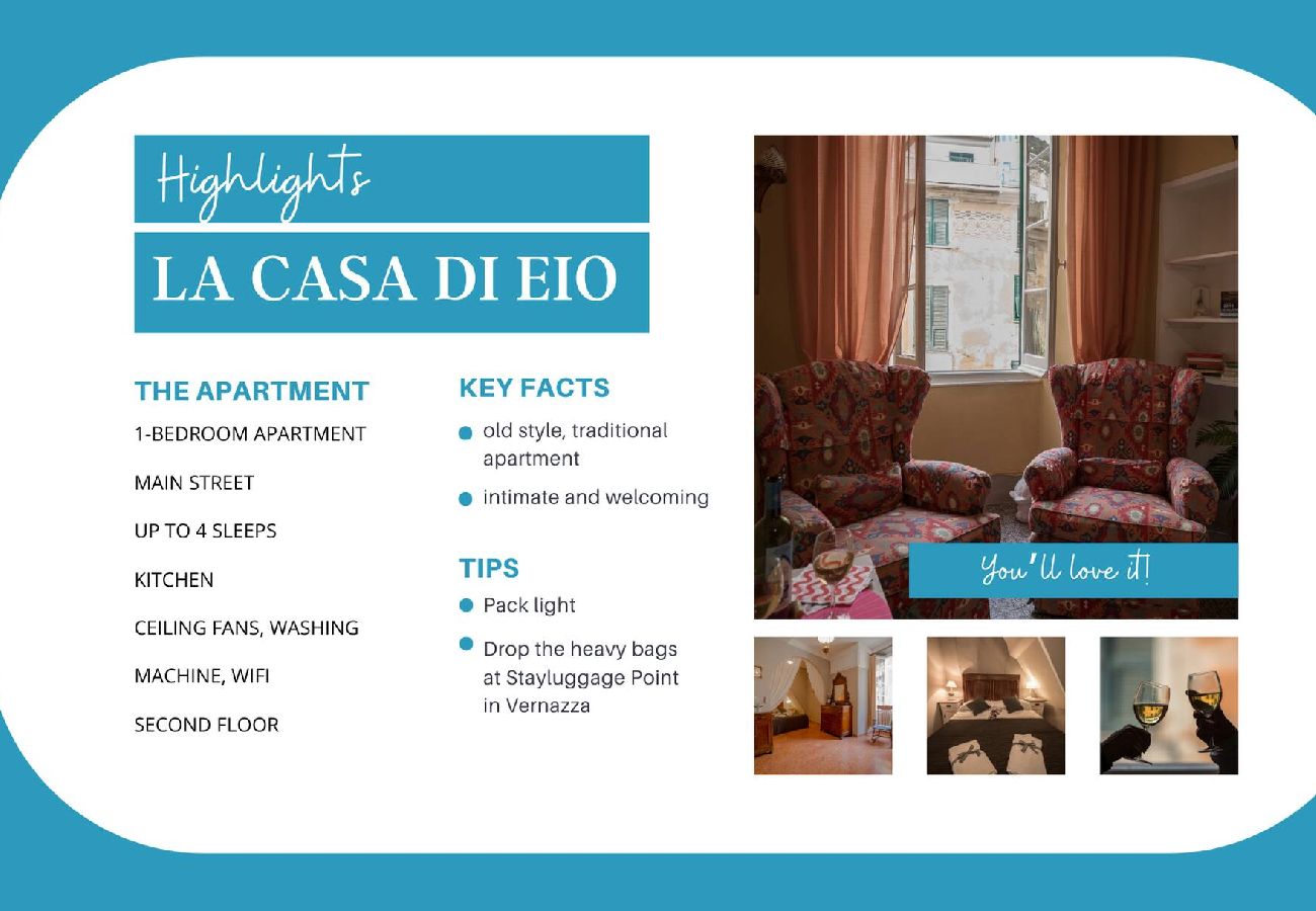 Apartamento en Vernazza - La Casa di Eio Traditional Apartment