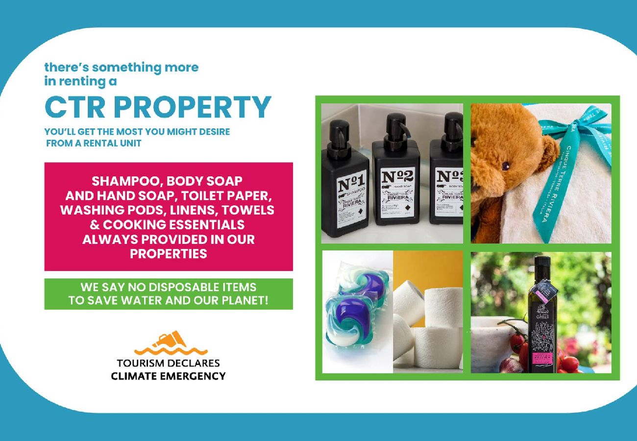 Apartamento en Monterosso al Mare - Picabon Quiet Apartment with AC & Balcony