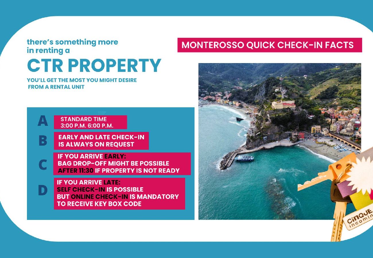 Apartamento en Monterosso al Mare - Picabon Quiet Apartment with AC & Balcony
