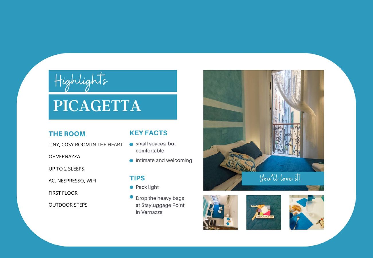 Chambres d'hôtes à Vernazza - Picagetta Tiny Room with AC