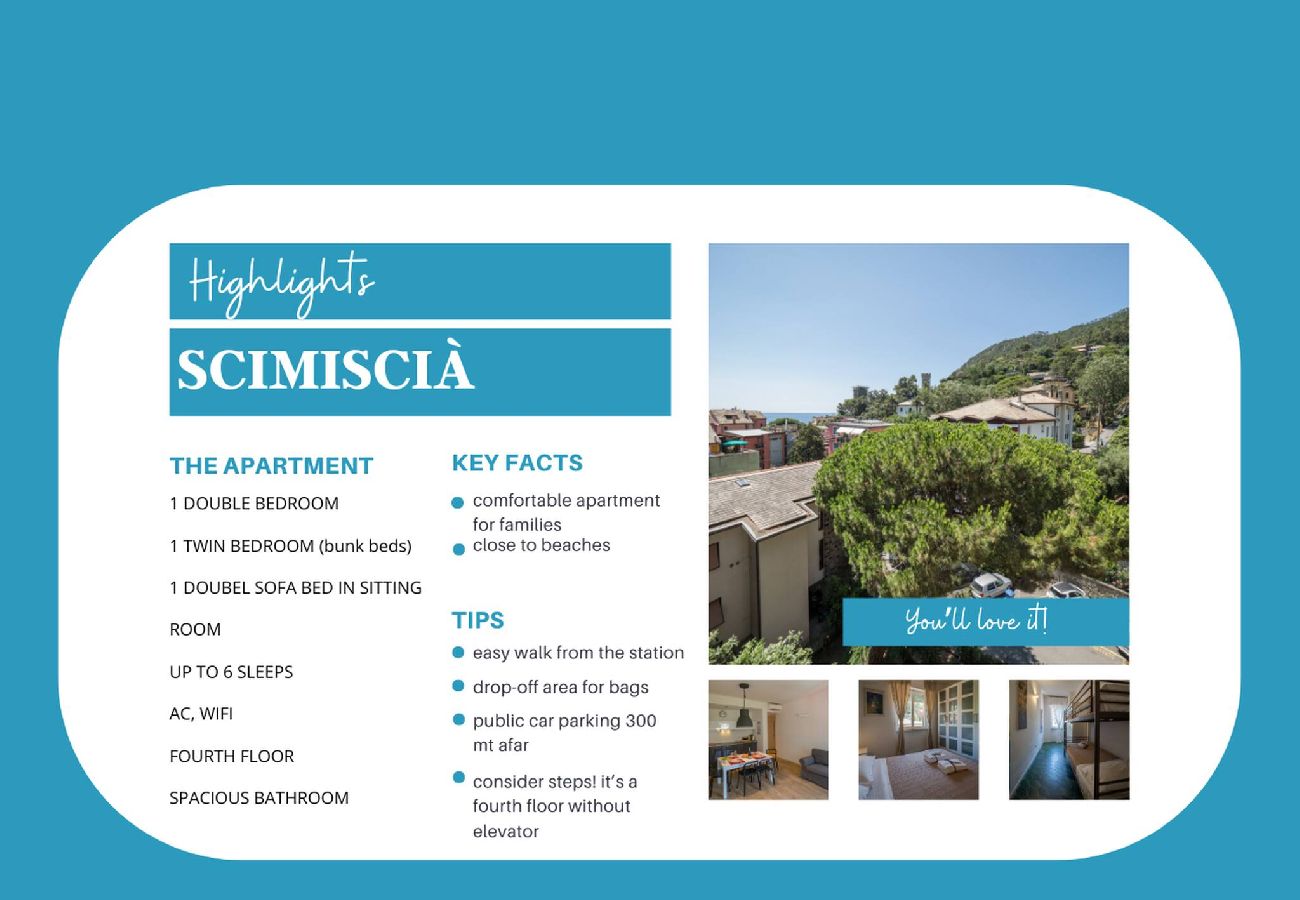 Appartement à Monterosso al Mare - Scimiscià 2-bedroom Apartment with AC