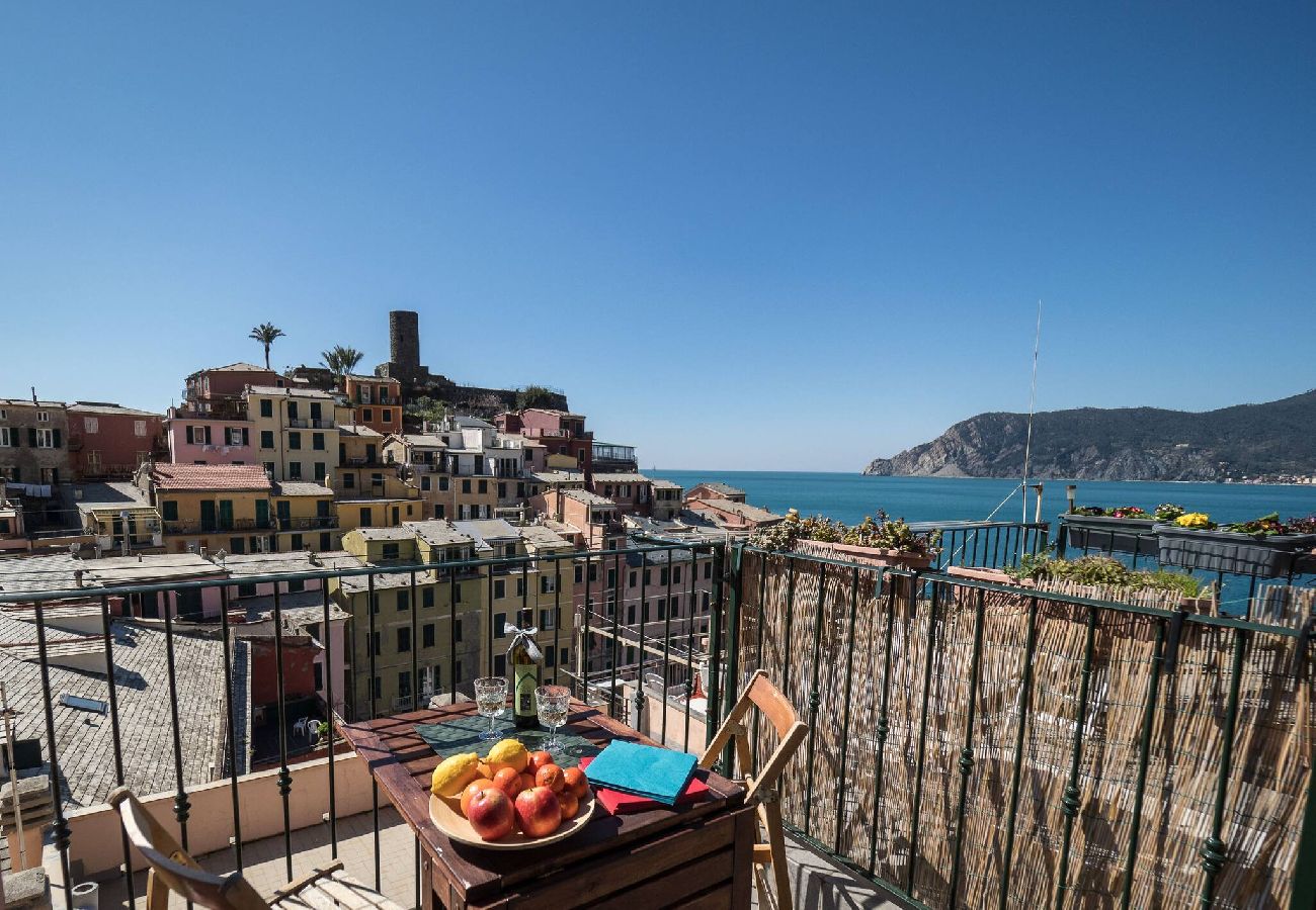 Estúdio em Vernazza - La Torretta dei Merli Studio with Unique Views