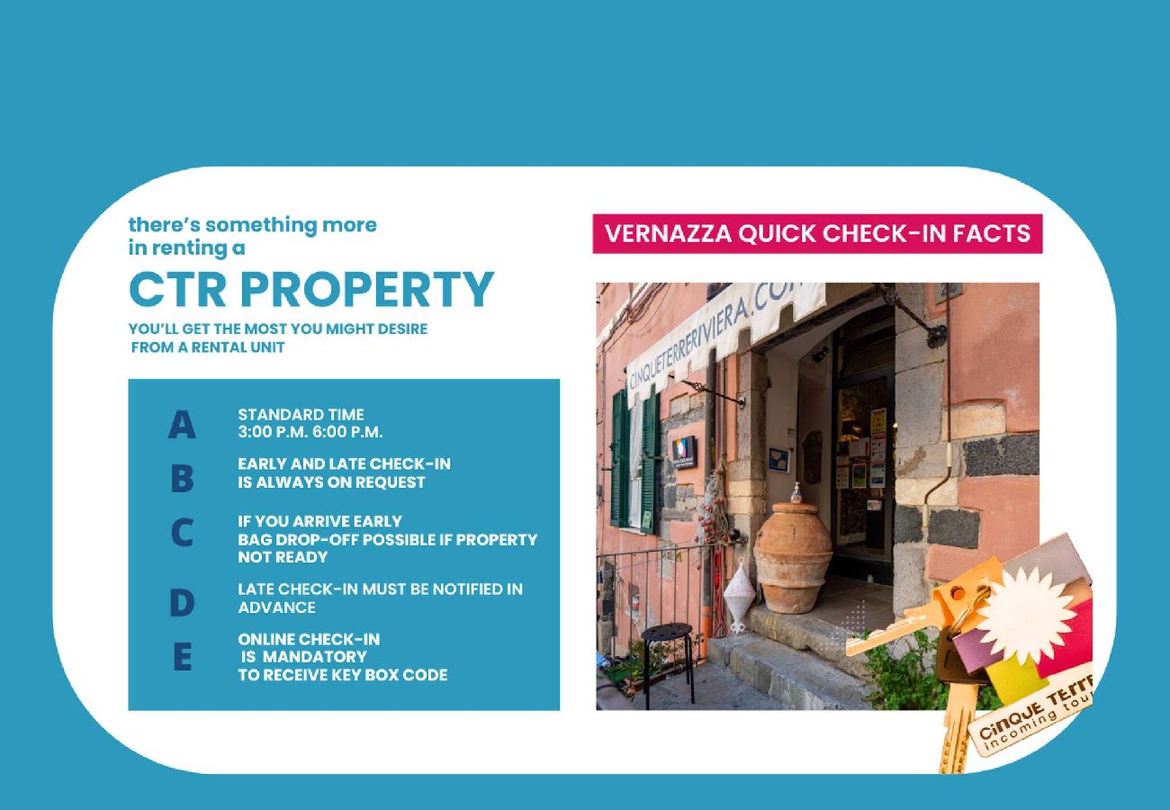 Apartamento em Vernazza - Ventu De Ma First Floor Studio with AC