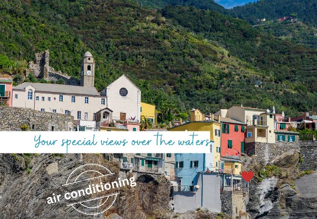 Apartamento em Vernazza - Unda de Ma Apartment with AC & Sea View Balcony